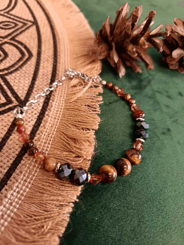 Bracelet œil de tigre chic 