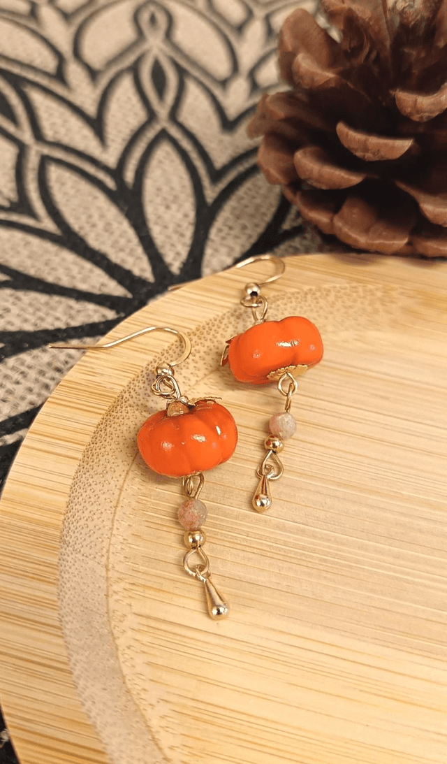 Boucle d'oreille citrouille chic chic