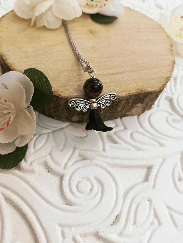 Collier Ange protecteur œil de tigre