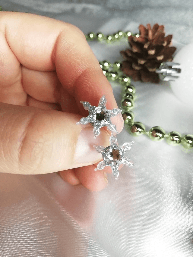 Boucles d'oreilles étoile d'hiver