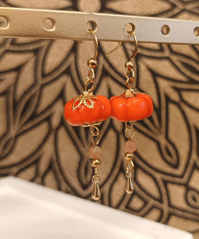 Boucle d'oreille citrouille chic chic