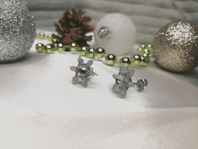 Boucles d'oreilles étoile d'hiver