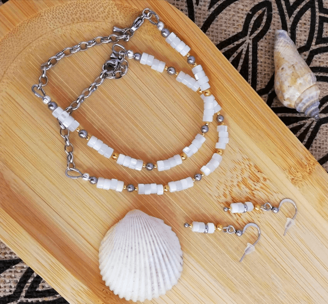 Boucles D'oreilles trésors de nacre 