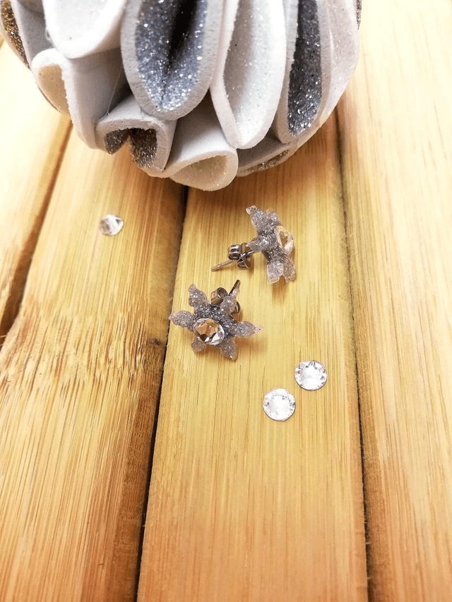 Boucles d'oreilles étoile d'hiver